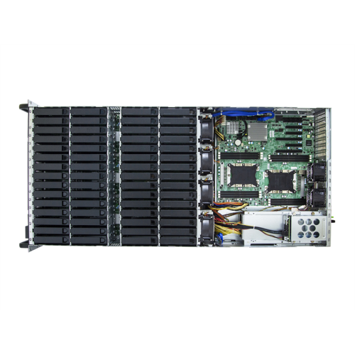 AIC Storage Server 4U XP1-S403VG02 noCPU(2)2nd Gen Xeon Scalable/TDP 165W/ no DIMM(12)/ 60x3,5''+ 2x2,5''/ 2x10GB SFP+/ 2 x16 slots(FHHL)/ 3 x8 slots(FHHL)/2x1600W