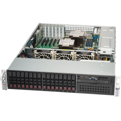Supermicro SuperServer 2U 221P-C9RT noCPU(2)4th Gen Xeon Scalable/TDP 300W/no DIMM(16)/3908HW HDD(8)SFF+SATARAID HDD(8)SFF/2xM.2 NVMe 5xLP/2x10GbE/2x1200W