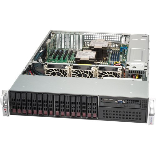 Supermicro SuperServer 2U 221P-C9R noCPU(2)4th Gen Xeon Scalable/TDP 300W/no DIMM(16)/3908HW HDD(8)SFF+SATARAID HDD(8)SFF/2xM.2 NVMe 5xLP/2x1GbE/2x1200W