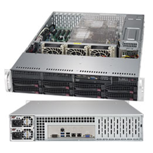 Supermicro SuperServer 2U 6029P-TRT noCPU(2)2nd Gen Xeon Scalable/TDP 70-205W/ no DIMM(16)/ SATARAID HDD(8)LFF/ 2x10GbE/ 6xLP, M2/ 2x1000W