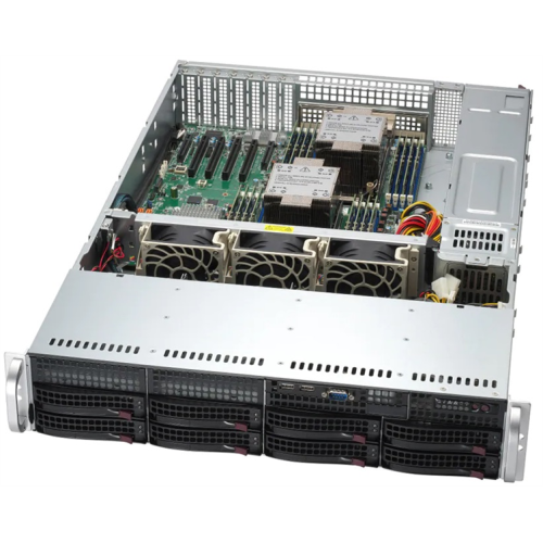 Supermicro SuperServer 2U 621P-TRT noCPU(2)4th GenScalable/TDP 300W/no DIMM(16)DDR5/ noHDD(8)LFF/6xLP,M2/2x10GbE/2x1200W