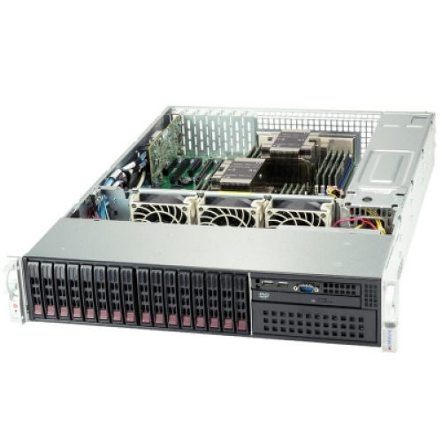 Supermicro SuperServer 2U 2029P-C1R noCPU(2)2nd Gen Xeon Scalable/TDP 70-205W/ no DIMM(16)/ 3108RAID HDD(8)SFF +SATARAID HDD(8)SFF/ 2x1GbE/ 5xLP, M2/ 2x1200W