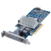 Gigabyte RAID Controller PCIe 3.0 x8, SAS/SATA 12G, RAID 0,1,5,6,10,50,60, Cache 2Gb, SAS3108, 8 ports (2*int SFF8643), Up to 32 x physical devices via SAS expander, only for Gigabyte Servers