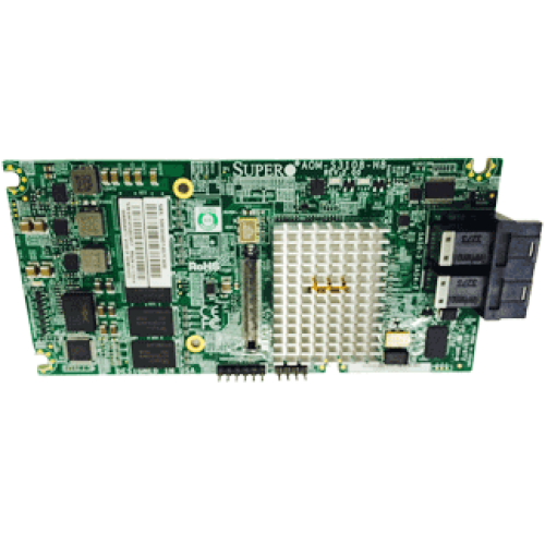 Supermicro AOM-S3108M-H8 8-port/12Gb/s/16 SATA/SAS drives/ RAID (0/1/5/6/10/50/60)/2GB DDR3 on-card cache/SFF-8643 MiniSAS HD