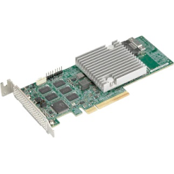 Supermicro AOC-S3908L-H8IR-16DD-O 8-port/12Gb/s/16 SATA/SAS drives/RAID (0/1/5/6/10/50/60)/8GB DDR4 on-card cache/SlimSASx8