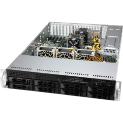 Supermicro SuperChassis 2U (OEM)LA25TQC-R609LP/ no HDD(8)LFF/ optional  LFF(2)+SFF(2)/ 7xLP/ 2x600W Platinum(12