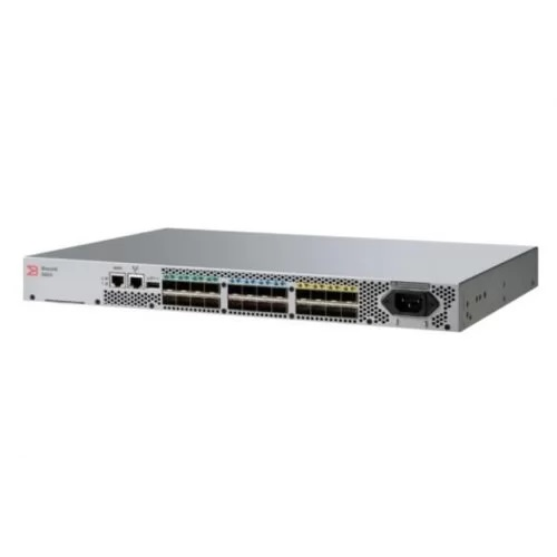 Brocade G610 FC, 24 ports/8 active, 8x16G SWL SFP+ transceivers, PS, rails, w/o EntBndl, FOS upgradable (DS-6610B,SN3600B,SNS2624,DB610S)