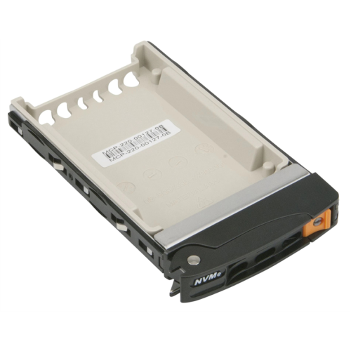 Supermicro MCP-220-00127-0B Black Gen-3 2.5 NVMe Drive Tray, Orange Tab with Lock