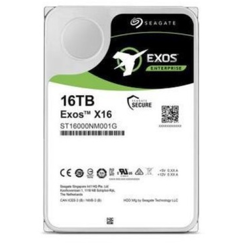 HDD SATA Seagate 16Tb, ST16000NM001G, Exos X16, 7200 rpm, 256Mb buffer, 1 year