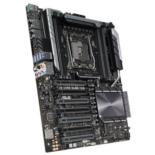 ASUS Motherboard WS X299 SAGE/10G,1xLGA 2066,8xDIMM(upto1TB),8xSATA 6Gb/s p,1xM.2,2xU.2,7xPCIe 3.0,3Y Wr