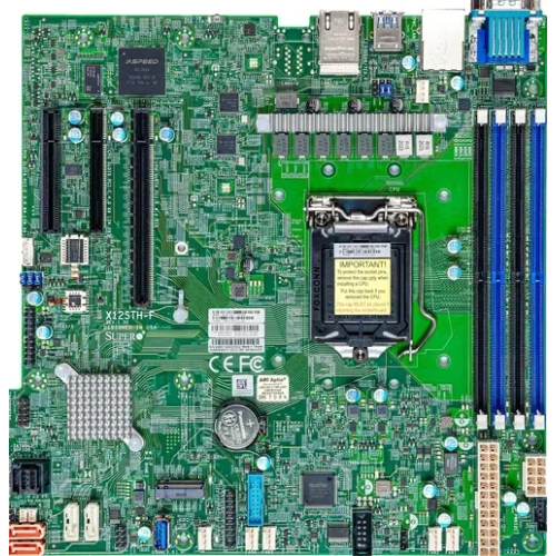 Supermicro Motherboard 1xCPU X12STH-F E-23**/ UpTo4UDIMM/ 8x SATA3/ C256 RAID 0/1/5/10/ 2xGE/ 1xPCIx16, 1xPCIx8, 1xPCIx4, 1xM.2