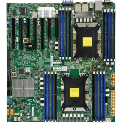 Supermicro Motherboard 2xCPU X11DPH-I 2nd Gen Xeon Scalable 205W/16xDIMM/10xSATA3/C612 RAID0/1/5/10/2x1GbE/3xPCIex16,4xPCIex8/2xM.2/12