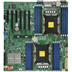 Supermicro Motherboard 2xCPU X11DPI-NT 2nd Gen Xeon Scalable TDP 205W/ 16xDIMM/ 14xSATA/ C622 RAID 0/1/5/10/ 2x10GbE/ 4xPCIex16, 2xPCIex8/ M.2(PCIe)(E-ATX)Bulk