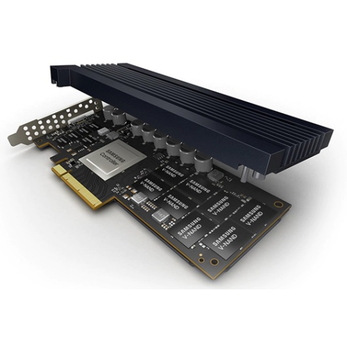 Samsung Enterprise SSD, HHHL, PM1735, 12800GB, NVMe, PCIe Gen4, R8000/W3800Mb/s, IOPS(R4K) 1500K/250K, MTBF 2M, 3DWPD/5Y, OEM, (replace MZPLL12THMLA-00005)