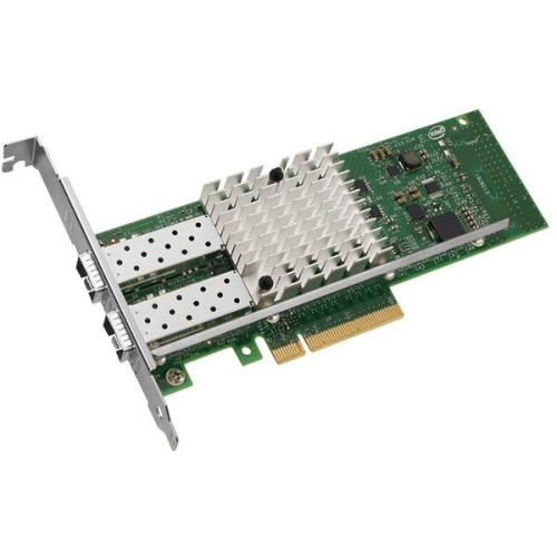 Intel Ethernet Server Adapter X520-DA2 10Gb Dual Port, SFP+, transivers no included (bulk), clean pull, 1 year