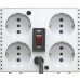 Powercom Voltage Regulator, 1200VA, White, Schuko (95255)
