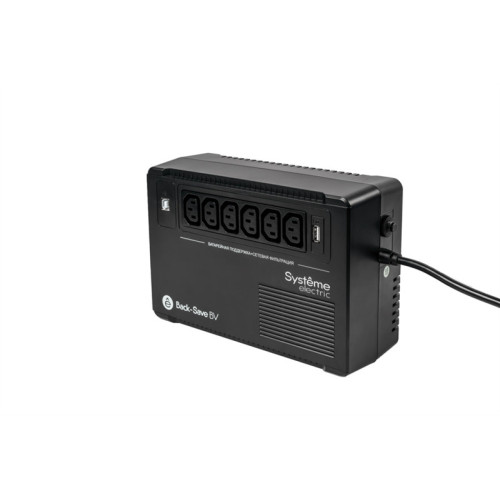 Systeme Electric Back-Save, 800VA/480W, 230V, Line-Interactive, AVR, 6xC13 Outlets, USB charge(type A), USB