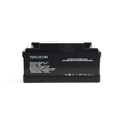 (435) Бастион TEPLOCOM 65Ач АКБ СК 12В/65 Ач/M6/Срок службы — 12 лет.
