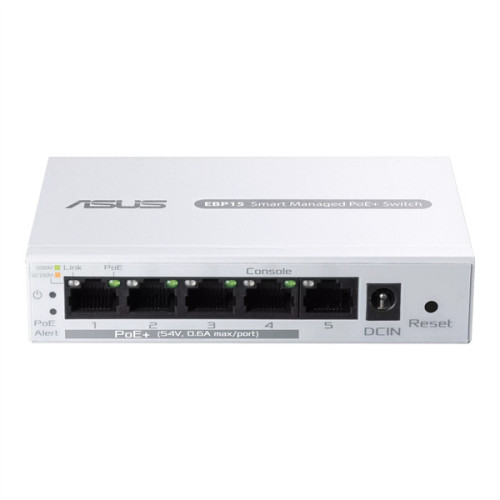 ASUS EBP15//5-Port GbE Smart Managed PoE+ Switch