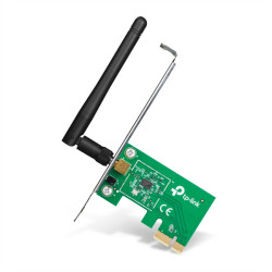 TP-Link TL-WN781ND, N150 Wi-Fi адаптер PCI Express, до 150 Мбит/с на 2,4 ГГц, 1 внешняя антенна с высоким коэффициентом усиления