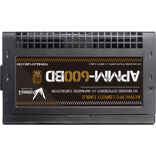 Formula V Line APMM-600BD, 600W, ATX3.1/PCIe5.1, APFC, 80+ Bronze, 12cm Fan