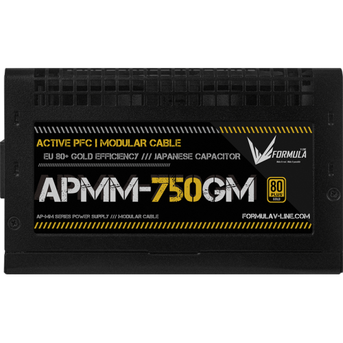Formula V Line APMM-750GM, 750W, ATX3.1/PCIe5.1, APFC, 80+ Gold, 12cm Fan, Full Modular