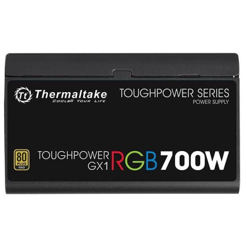 Thermaltake Toughpower GX1 RGB, 700W 80+ gold (24+4+4pin) APFC 120mm fan color LED