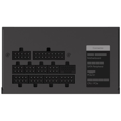 Formula V Line FV-1000GM, 1000W, ATX3.1/PCIe5.1, APFC, 80+ Gold, 12cm Fan, Full Modular