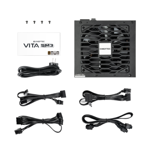 Chieftec Vita SM3 BPX-850-C (ATX 3.1, 850W, 80 PLUS BRONZE, Active PFC, 120mm fan, Semi-modular Cable Management) Retail