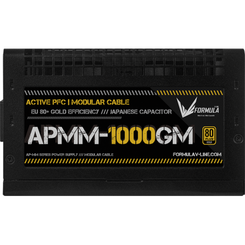 Formula V Line APMM-1000GM, 1000W, ATX3.1/PCIe5.1, APFC, 80+ Gold, 12cm Fan, Full Modular