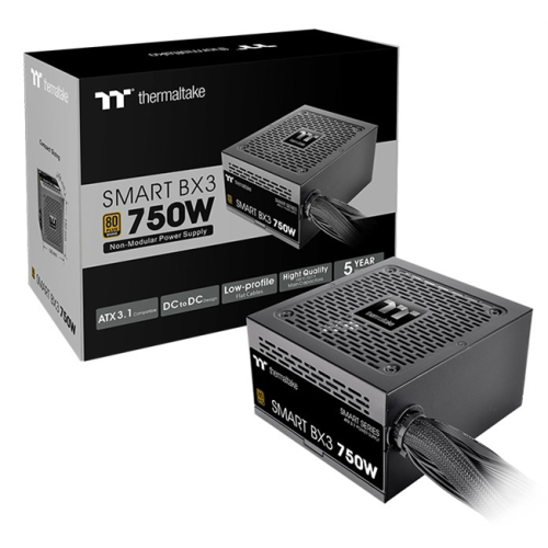 Thermaltake Smart BX3 750W, ATX 3.1, APFC, 12cm Fan, 80+ Bronze, Non Modular, Retail