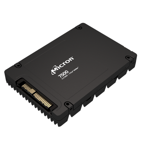 Micron 7500 PRO 15.36TB NVMe U.3 (15mm) PCIe NVMe Gen4 1x4 (v2.0b) R7000/W5900MB/s 3D TLC MTTF 2М 1100K/250K IOPS 28032TBW SSD Enterprise Solid State Drive, 1 year, OEM