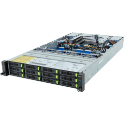 Gigabyte Server Platform R283-Z94 Rev.3x / 2U / 2xAMD (9004/9005) / 2xHS / 24xDIMM / 12xLFF NVME/SAS/SATA + 4xSFF SATA/SAS + 3xM.2 PCIe Gen3 / 2x1GbE / 2xOCP 3.0 / 2xFHHL / 2x1600W / Rails