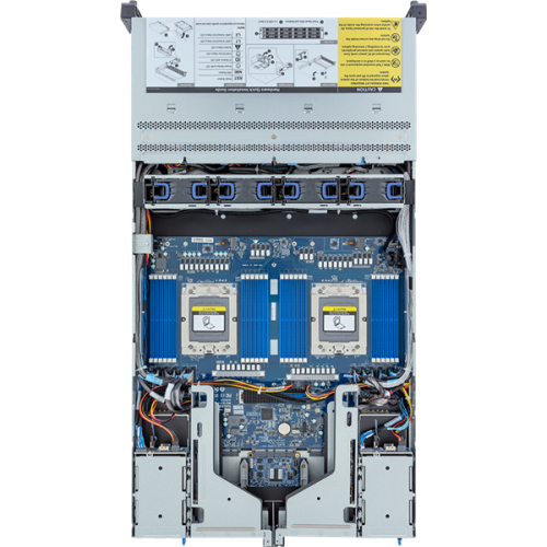 Gigabyte Server Platform R283-Z94 Rev.3x / 2U / 2xAMD (9004/9005) / 2xHS / 24xDIMM / 12xLFF NVME/SAS/SATA + 4xSFF SATA/SAS + 3xM.2 PCIe Gen3 / 2x1GbE / 2xOCP 3.0 / 2xFHHL / 2x1600W / Rails