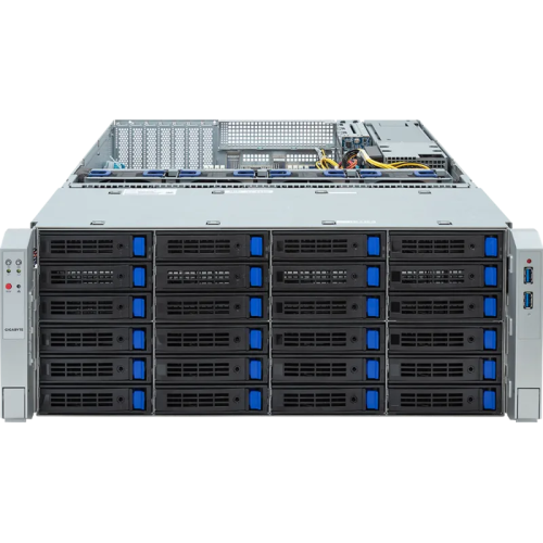 Gigabyte Server Platform S453-S70 4U 2 x LGA4677 up 270W, 16 x DDR4 4800MhZ, 36 x 3.5'' SATA/SAS HotSwap, 2 x M.2 22110, 6 x PCI-e LP x16, 2 x 10GbE LAN + 2 x 1GbE, AST2600, R1600W
