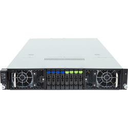 Gigabyte Server Platform G294-Z43 / 2U / 2xAMD (9004/9005) / 2xHS /24xDIMM / 4xSFF NVME/SAS/SATA + 4xSFF SATA/SAS / 16xGPUs SS /2x10GbE / 16xFHFL + 2xLP / 2x3000W / Rails
