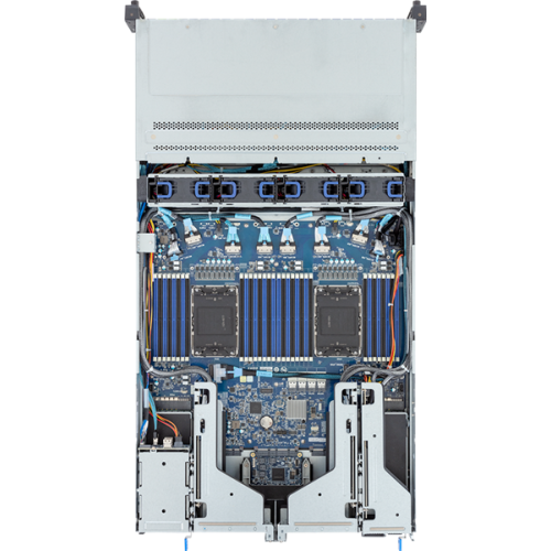 Gigabyte Server Platform R283-S92 / 2U / 2xIntel (Gen 4/5) / 2xHS / 32xDIMM / 4xSFF NVMe/SATA/SAS + 20xSFF SATA/SAS + 2xSFFSATA/SAS / 2x1GbE / 2xOCP 3.0 / 6xFHHL + 2xLP / 2x2000W / Rails