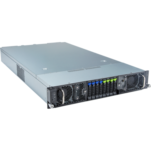 Gigabyte Server Platform G293-Z42 Rev.3x / 2U / 2xAMD (9004/9005) / 2xHS / 24xDIMM / 4xSFF NVME/SAS/SATA + 4xSFF SATA/SAS / 8xGPUs DS / 2x10GbE / 8xFHFL + 2xLP / 2x3000W / Rails