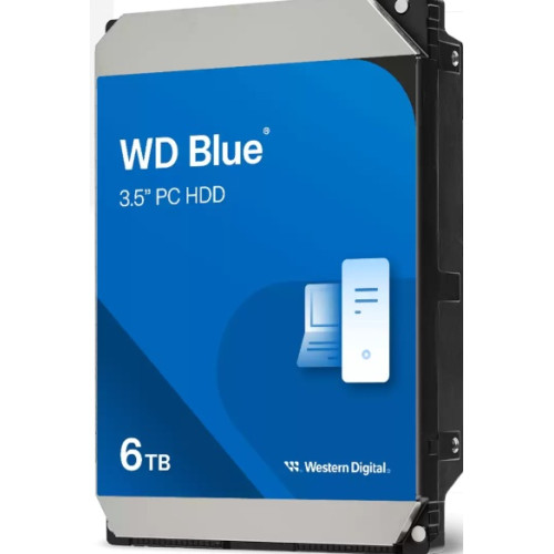 Western Digital HDD SATA-III  6Tb Blue WD60EZAX, 5400rpm, 256MB  buffer, 1 year