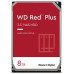Western Digital HDD SATA  8Tb Red Plus for NAS WD80EFZZ, 5640RPM, 128MB buffer, 1 year