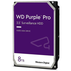 Western Digital HDD SATA-III  8Tb Purple Pro WD8001PURA, 7200 rpm, 256MB buffer (DV&NVR + AI), 1 year