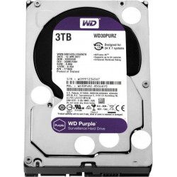 Western Digital HDD SATA-III  3000Gb Purple WD30PURZ, IntelliPower, 64MB buffer (DV&NVR), 1 year