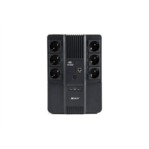 (8998) Бастион SKAT-UPS 600 AI 600ВА/360Вт/Line-Interactive/АКБ 7Ачх1/220В/6хSchuko/3 л.г