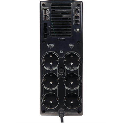 APC Back-UPS Pro Power Saving, 1500VA/865W, 230V, AVR, 6xSchuko (3 Surge & 3 batt.), Data/DSL protrct, USB, PCh, user repl. batt., (BR1500G-RS analogue), 1 year warranty
