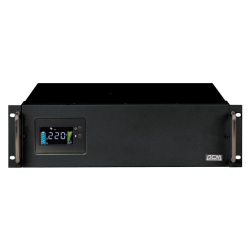 Powercom King Pro RM, Line-Interactive, 3000VA/2400W, Rack mount 3U, 8*IEC320-C13 (8 batt), Serial+USB, SmartSlot, LCD, black (1152615)