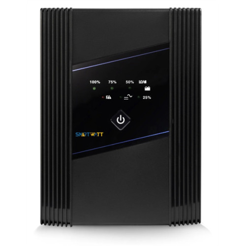 SMARTWATT ИБП линейно-интерактивный, мощность 1000/600 ВА/Вт, напольный, LED индикация, Shuko CEE7/4 - 2 шт. , IEC C13 - 3 шт.