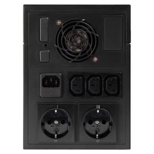 SMARTWATT ИБП линейно-интерактивный, мощность 1000/600 ВА/Вт, напольный, LED индикация, Shuko CEE7/4 - 2 шт. , IEC C13 - 3 шт.