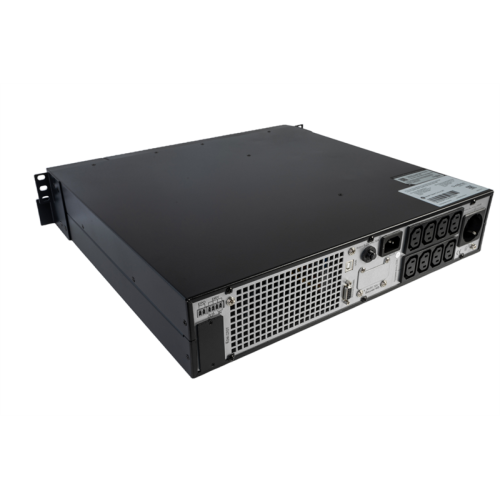 Systeme Electric Smart-Save Online SRT, 1000VA/1000W, On-Line, Extended-run, Rack 2U(Tower convertible), LCD, Out: 8xC13, 1xSchuko, SNMP Intelligent Slot, USB, RS-232, Dry contact