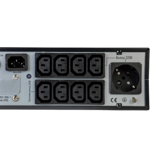 Systeme Electric Smart-Save Online SRT, 1000VA/1000W, On-Line, Extended-run, Rack 2U(Tower convertible), LCD, Out: 8xC13, 1xSchuko, SNMP Intelligent Slot, USB, RS-232, Dry contact