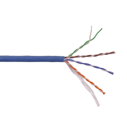 Кабель LANMASTER U/UTP, 4 пары, Кат. 5E, 350 МГц, LSZH, нг(А)-HF, синий, 305 м